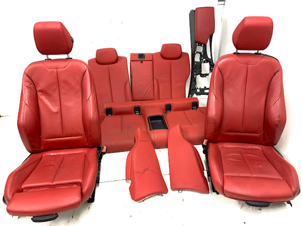 BMW F32 4 Series Cardinal Red Interior Seat Set