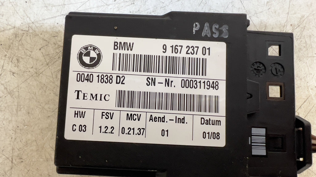 BMW E92 F32 Seat Belt Extender Control Module/LCPA Right 9167237