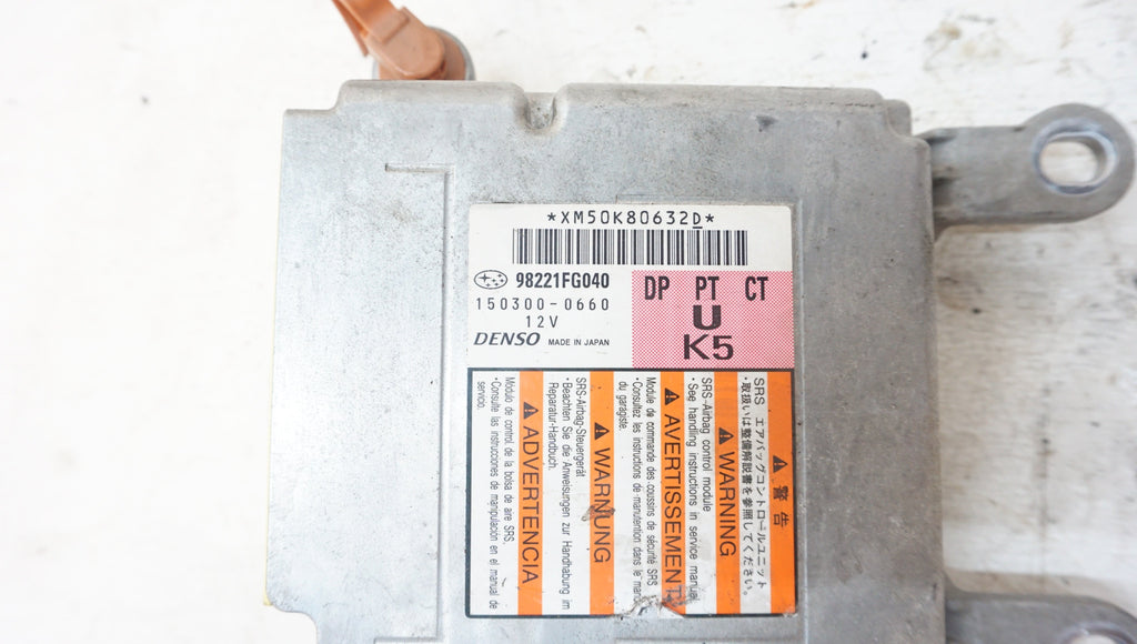 SUBARU WRX STI (GR) AIRBAG MODULE 98221FG040 Proper Parts Co