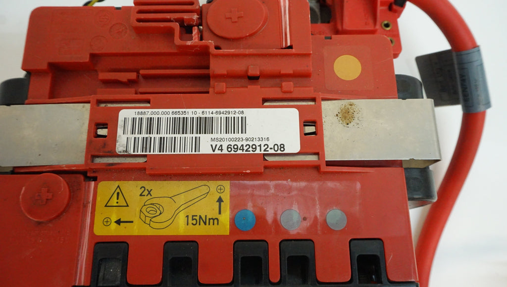 BMW E9X E8X BATTERY POWER DISTRIBUTION BOX W/ POSITIVE TERMINAL 694291