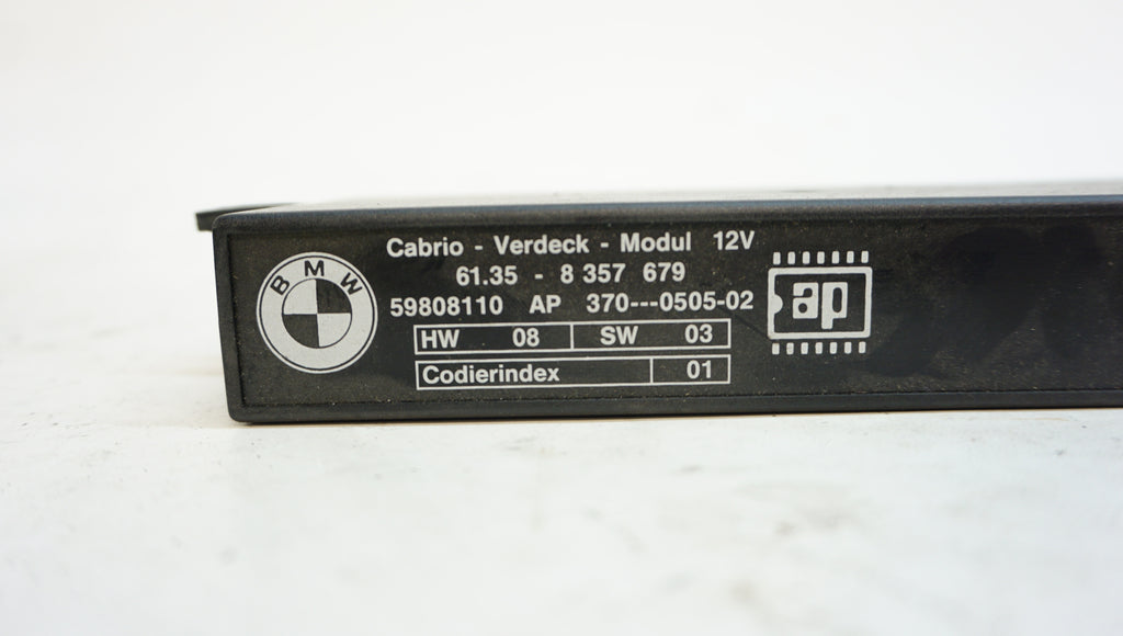 BMW E36 Convertible Top Module 8357679 Proper Parts Co