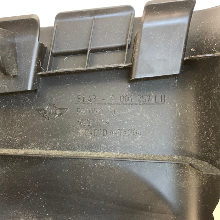 MINI R60 Countryman Headliner Driver Center B Pillar Trim Black 9801257