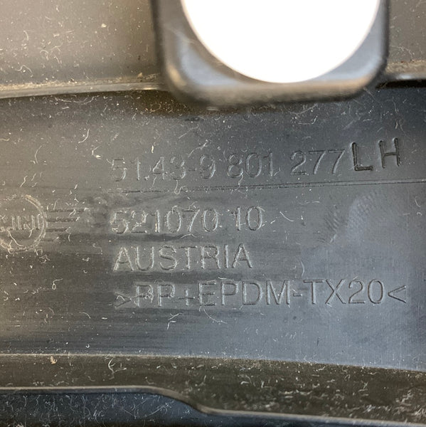 MINI R60 Countryman Headliner Rear Driver Left D Pillar Trim Black 51439801277