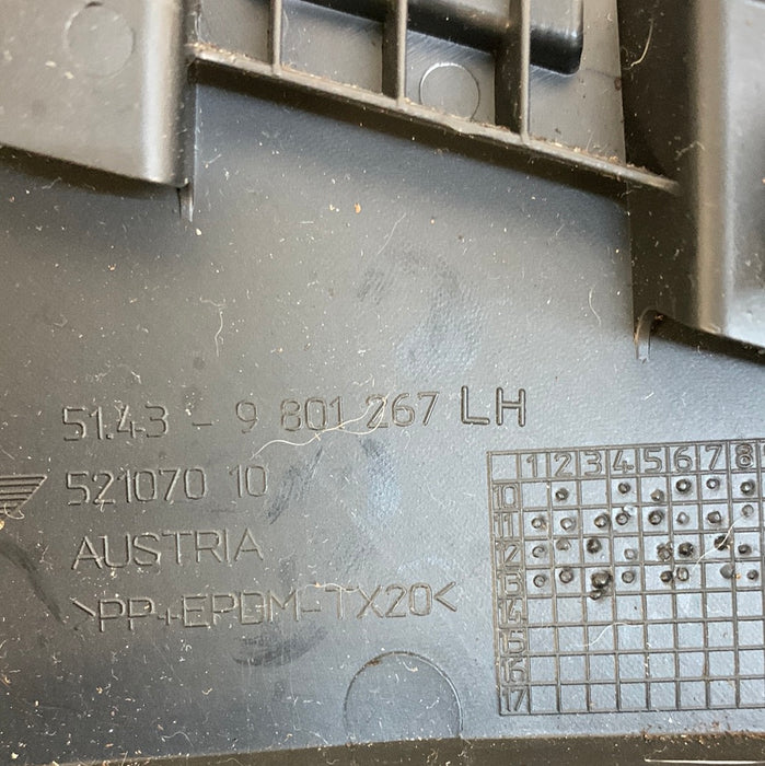 MINI R60 Countryman Rear Headliner Driver C Pillar Trim Black 51439801267