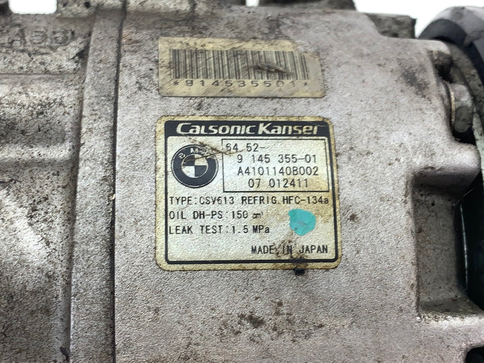 BMW E85 E86 Z4 3.0si N52 Air Conditioning/AC Compressor 9145355