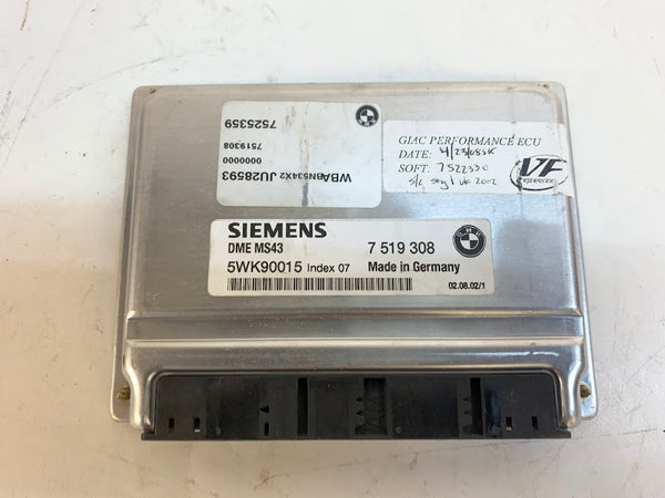 BMW E46 330i 330CI VF Supercharger Tuned MS43 ECU/DME Key Set & Injectors VFK36-01