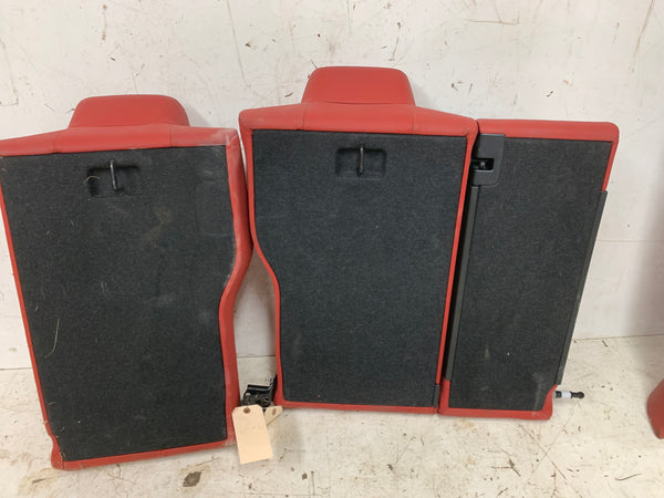 BMW F32 4 Series Coral Red Leather Interior Rear Seat Set