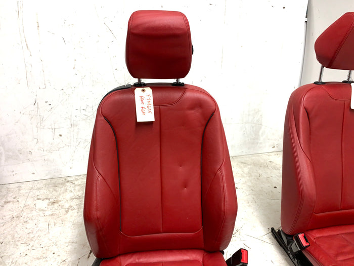 BMW F32 4 Series Coral Red Leather Interior (Sport Seats & Door Panels)