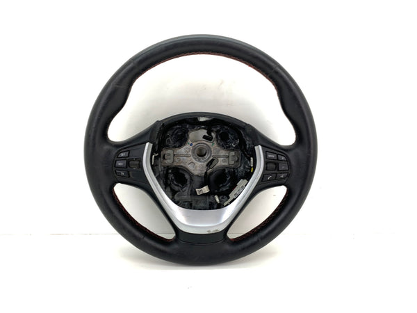 BMW F30 F31 F32 F33 F34 F36 3 & 4 Series Leather Heated Sport Steering Wheel W/Red Stitching 9218380