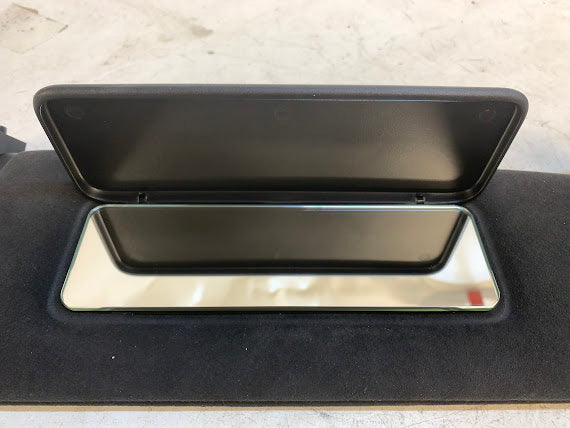 Tesla Model S Passenger Side/Right Black Alcantara Sun Visor