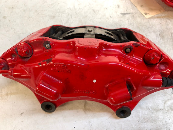 Tesla Model S Front Brembo Red Performance Brake Caliper Set 1007794-01-D/1007795-01-D