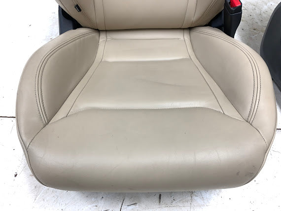 Tesla Model S Front & Rear Tan/Beige Seats