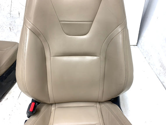 Tesla Model S Front & Rear Tan/Beige Seats