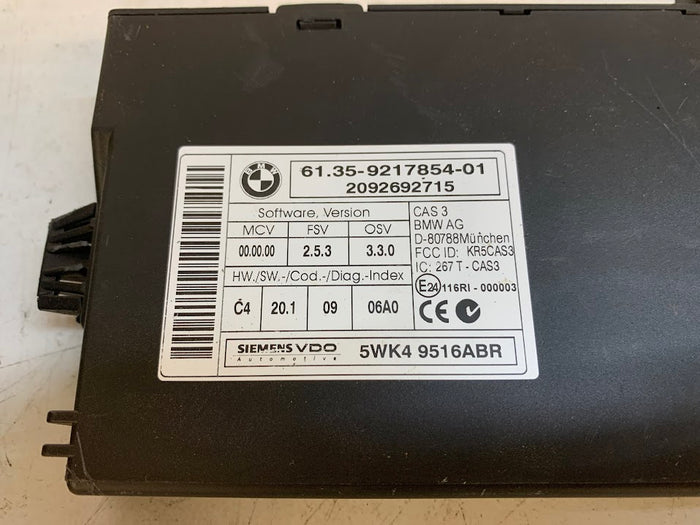 BMW E90 E92 E93 335i/335xi N54 MSD81 DME/ECU W/CAS3 & Key 7604567/9217854