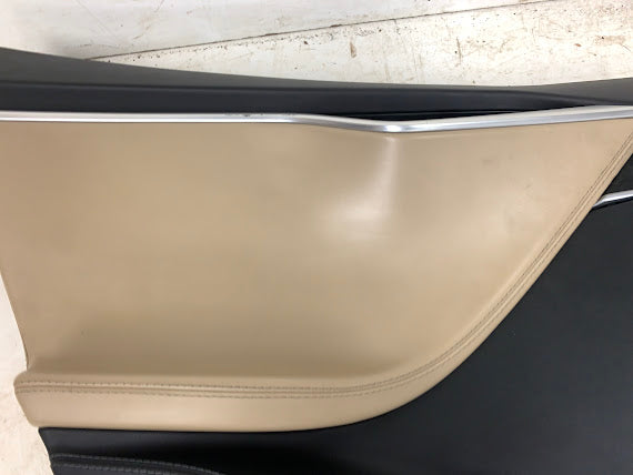 Tesla Model S Front & Rear Tan/Beige Interior Door Panels/Cards