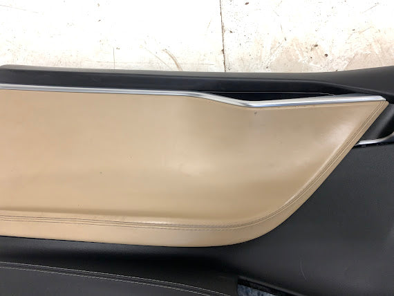 Tesla Model S Front & Rear Tan/Beige Interior Door Panels/Cards