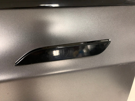 Tesla Model S Left/Driver Side Front Door Titanium Metallic (PPTI) *NOTE*