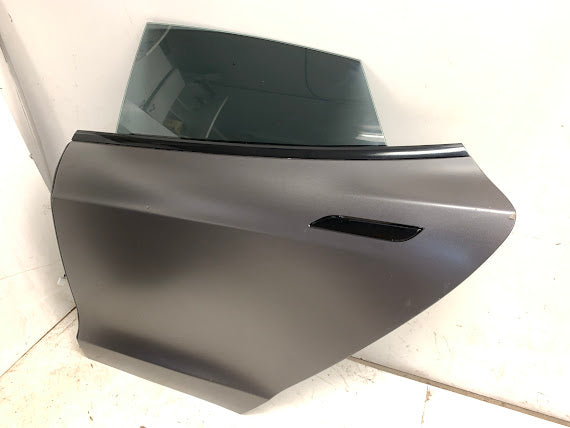 Tesla Model S Left/Driver Side Rear Door Titanium Metallic (PPTI) *NOTE*