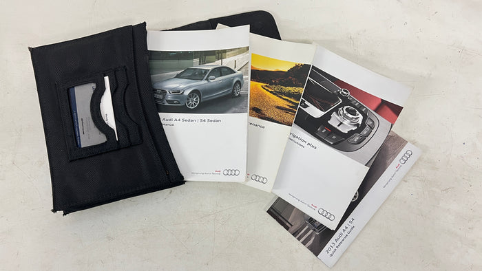 AUDI B8/8K S4 OWNER'S MANUALS W/ CASE