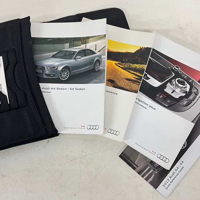 AUDI B8/8K S4 OWNER'S MANUALS W/ CASE