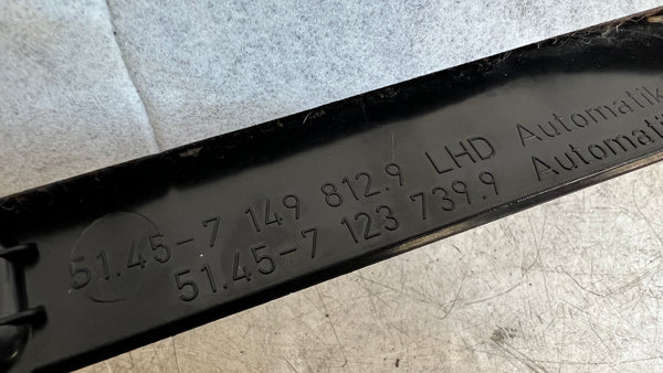 BMW E90 E91 E92 E93 335i 335xi Lower Footwell Dash Trim (Manual Transmission) 7149812