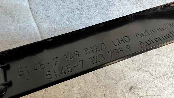 BMW E90 E91 E92 E93 335i 335xi Lower Footwell Dash Trim (Manual Transmission) 7149812