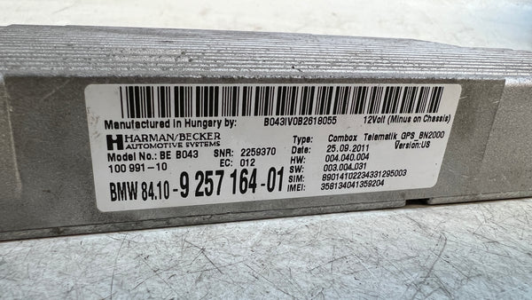 BMW E90 E91 E92 E93 3 Series GPS Telematics Control Module 9257164