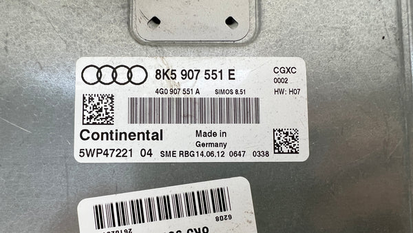 AUDI B8/8K S4 ENGINE CONTROL MODULE DME/ECU 8K5907551E