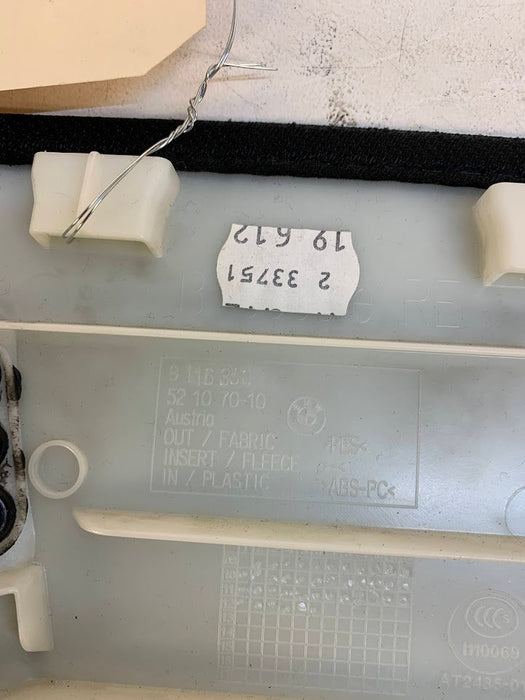 BMW F10 M5 550xi 535xi Center Right Headliner B Pillar Trim Black Anthracite 51438060010