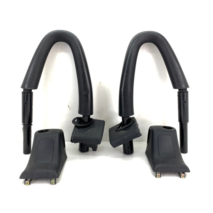 BMW Z3 M Roadster Roll Bars Rollover Protection Bar Set Left Right & Cover Trims Black 8401336