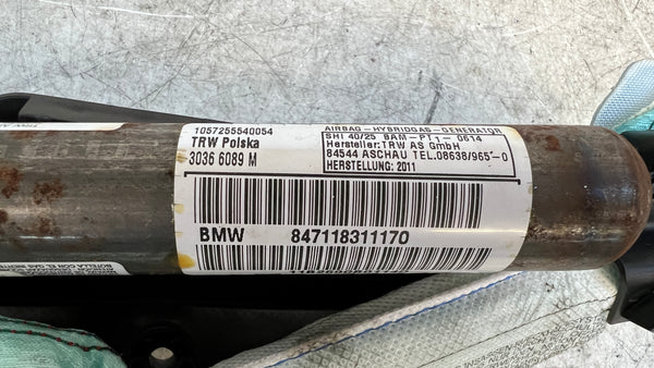 BMW E92 3 Series Left/Driver Side Curtain Airbag 72127118311