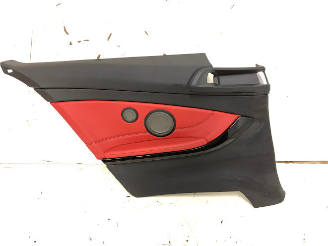 BMW F32 4 Series Left/Driver Side Rear Coral Red Leather Interior Panel *DAMAGED*