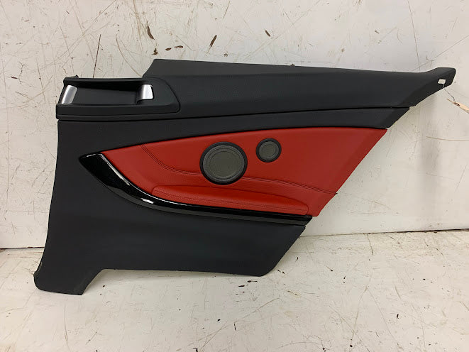BMW F32 4 Series Right/Passenger Side Rear Coral Red Leather Interior Panel