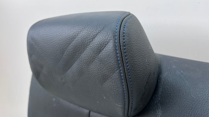 BMW F32 REAR SEAT - BLACK LEATHER W/BLUE STITCHING