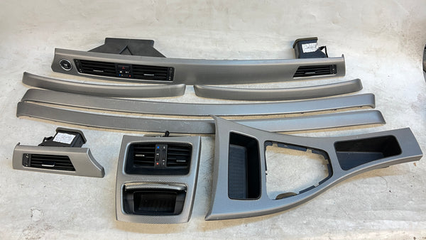 BMW E92 3 Series M Sport Glacier Silver Trim Set Non-iDrive