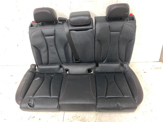 Audi 8V RS3 Black Leather Front & Rear Seats W/Red Stitching