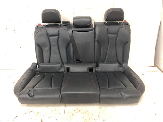 Audi 8V RS3 Black Leather Front & Rear Seats W/Red Stitching