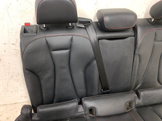 Audi 8V RS3 Black Leather Front & Rear Seats W/Red Stitching