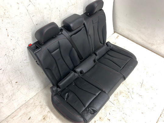 Audi 8V RS3 Black Leather Front & Rear Seats W/Red Stitching