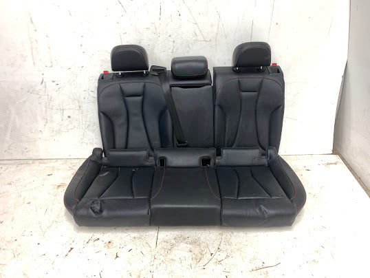 Audi 8V RS3 Black Leather Front & Rear Seats W/Red Stitching