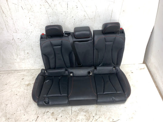 Audi 8V RS3 Black Leather Front & Rear Seats W/Red Stitching