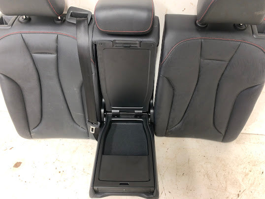 Audi 8V RS3 Black Leather Front & Rear Seats W/Red Stitching