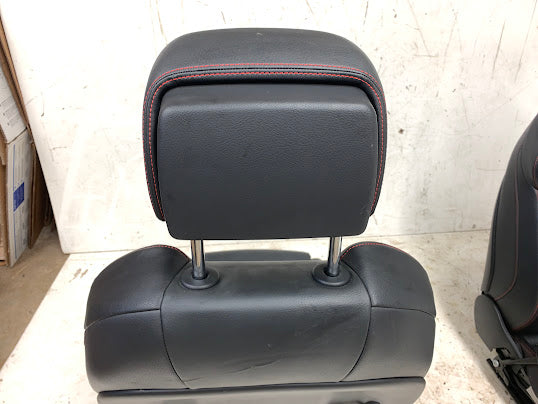 Audi 8V RS3 Black Leather Front & Rear Seats W/Red Stitching