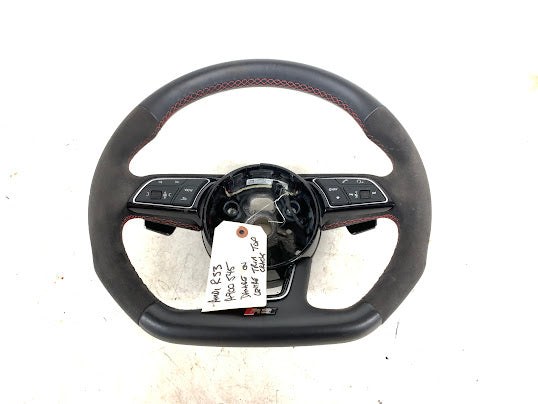 Audi 8V RS3 Flat Bottom Alcantara/Suede Steering Wheel 8V0419091