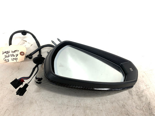 Audi 8V RS3 Left/Driver Side View Mirror W/Carbon Fiber Cap