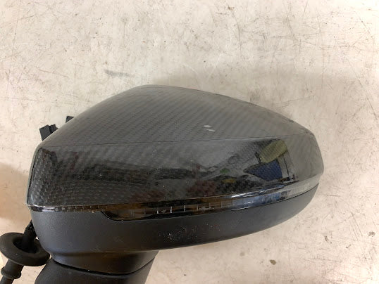 Audi 8V RS3 Left/Driver Side View Mirror W/Carbon Fiber Cap