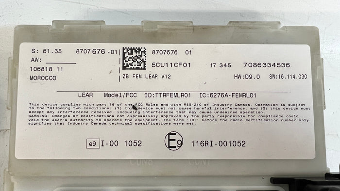 BMW F30 F31 F32 F33 F34 F36 330i/430i B46 DME/ECU W/FEM & Key Fob 8740343/8707676/66128723610