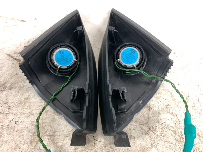 BMW E82 E88 135i 128i Left/Right Door Hifi Audio Tweeters Set 6964012/7199589/7199590