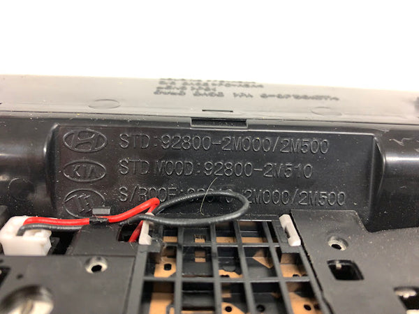 Hyundai Genesis Coupe BK2 3.8 Over Head Console Light Sunglass Holder Black 92800-2M510