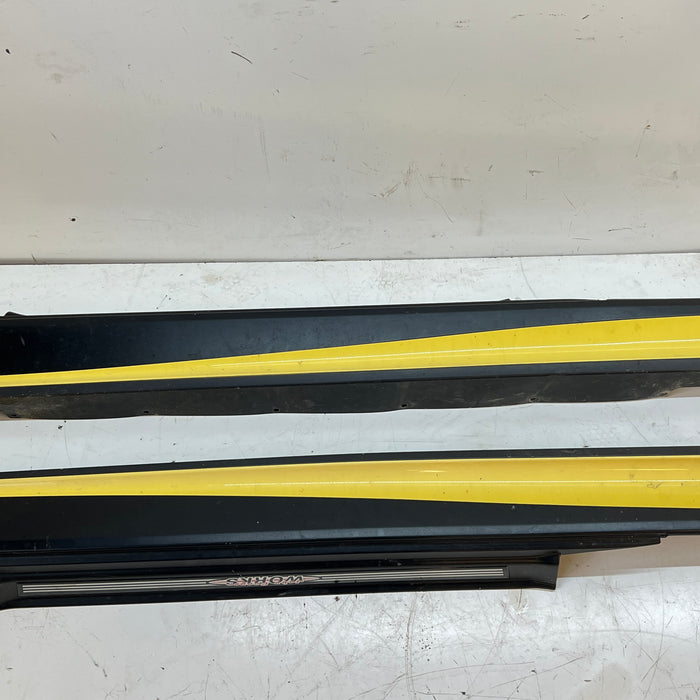 MINI R53 Cooper S JCW Aero Side Skirts Liquid Yellow 51710392891 / 51710392892 / 51710154680
